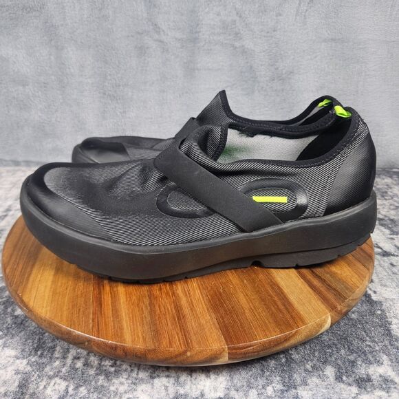 OOFOS OOmg Fibre Low Mens Size 11 Black Casual Walking Slip On Recovery Shoes main image 9